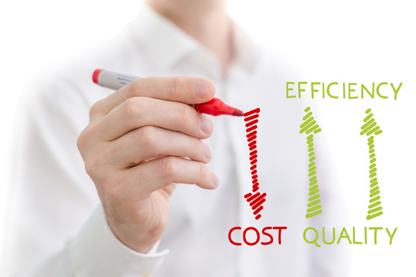 image of cost vs efficiency depicting spray foam insulation in colorado