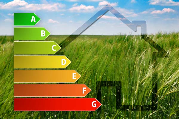 image of home efficiency chart depicting spray foam insulation