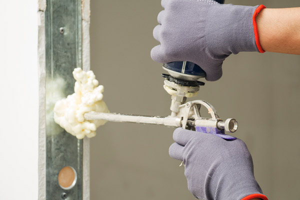 image of spray foam install in a colorado home