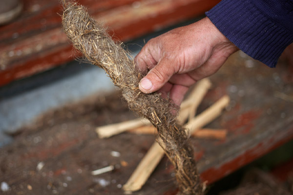 image of old home insulation