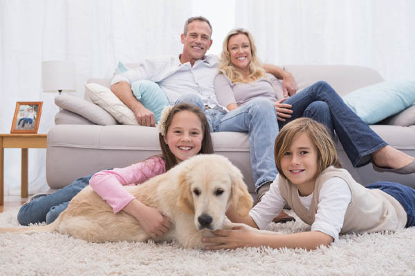 image of a family feeling comfortable due to high efficiency insulation