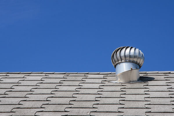 image of broken attic ventilation causing mold in attic and insulation