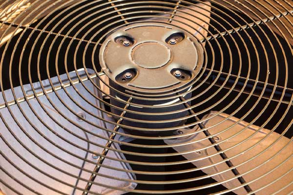 air conditioner fan close up