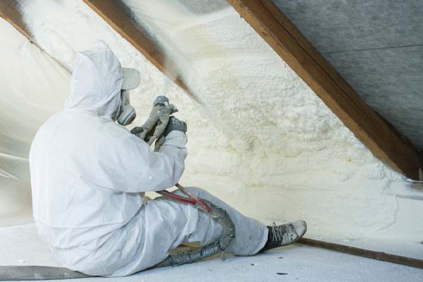 image of spray foam insulation installation in fort collins co