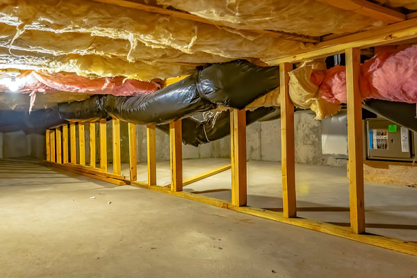 image of crawl space insulation