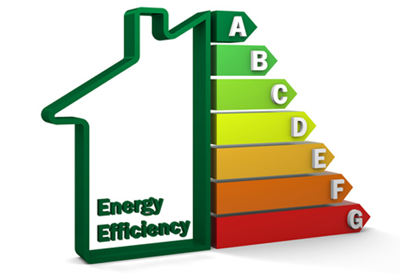 image of efficiency sign depicting home efficiency