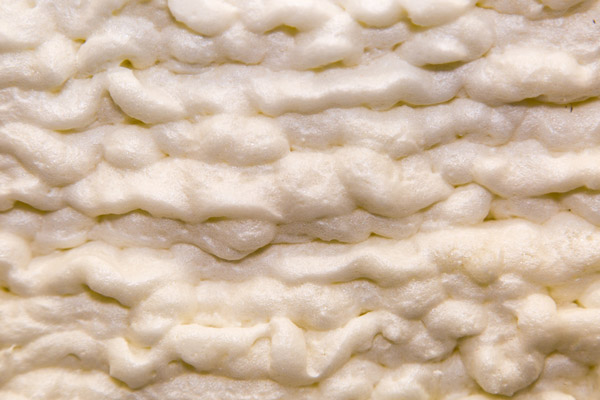 image of a poor diy foam insulation