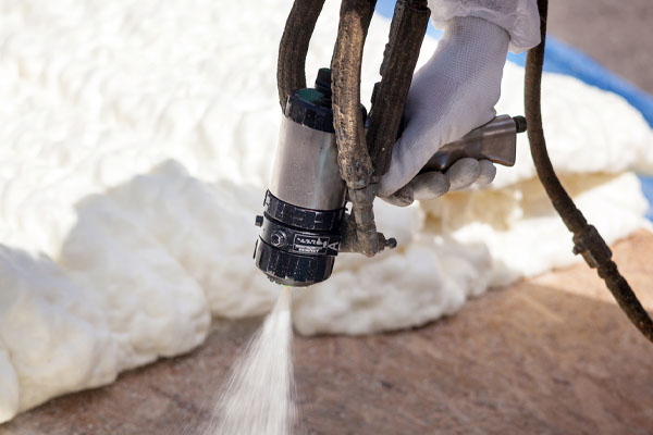 image of spray foam install in a colorado home and pest prevention