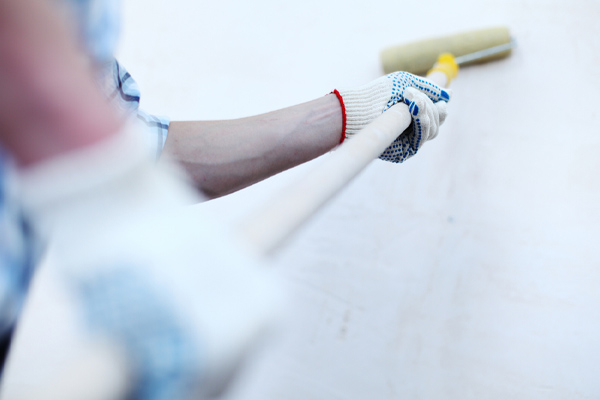 image of painting spray foam insulation