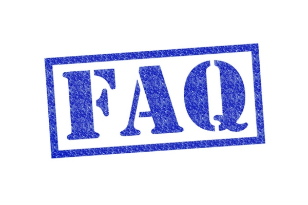 FAQ blue stamp depicting questions about Spray Foam Insulation Efficiency