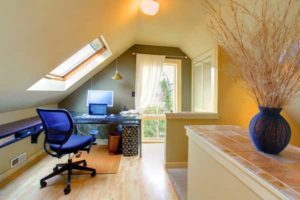 image of a finished attic that's unvented