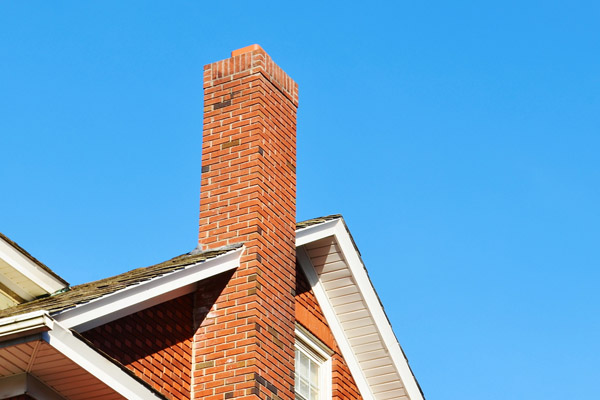 close-up of an insulated chimney
