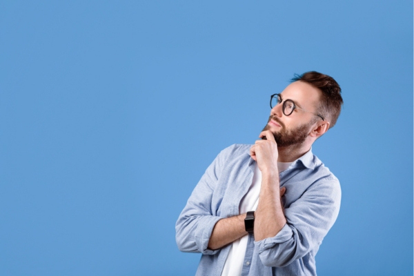image of a man thinking depicting Choosing the Right R-Value