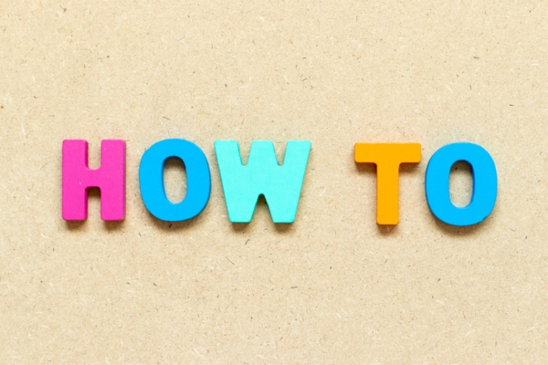 HOW TO spelled using colorful 3D cutout letters depicting How to Insulate a Sunroom