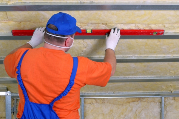 professional insulation installation at home