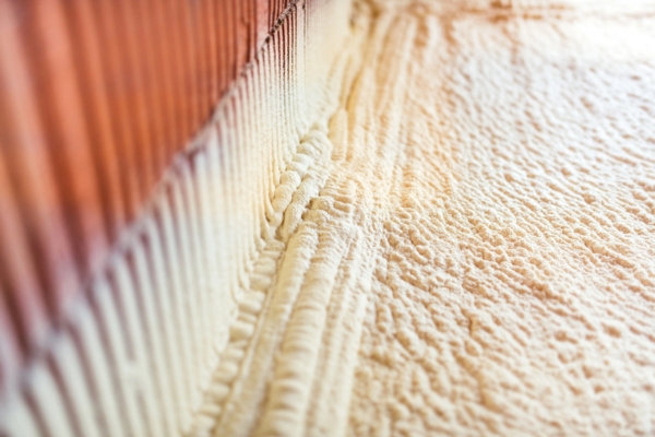 spray foam insulation in a house
