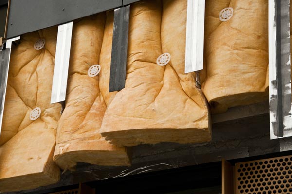 image of insulation with glass wool
