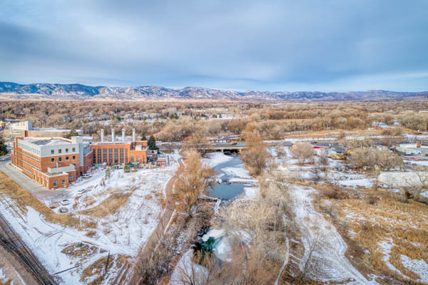 image of fort collins colorado in winter