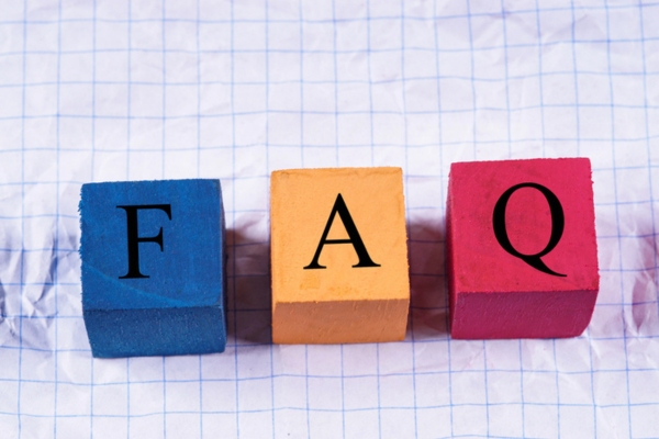 FAQ spelled using colorful wooden letter cubes depicting Insulation and Sleeping Common Questions